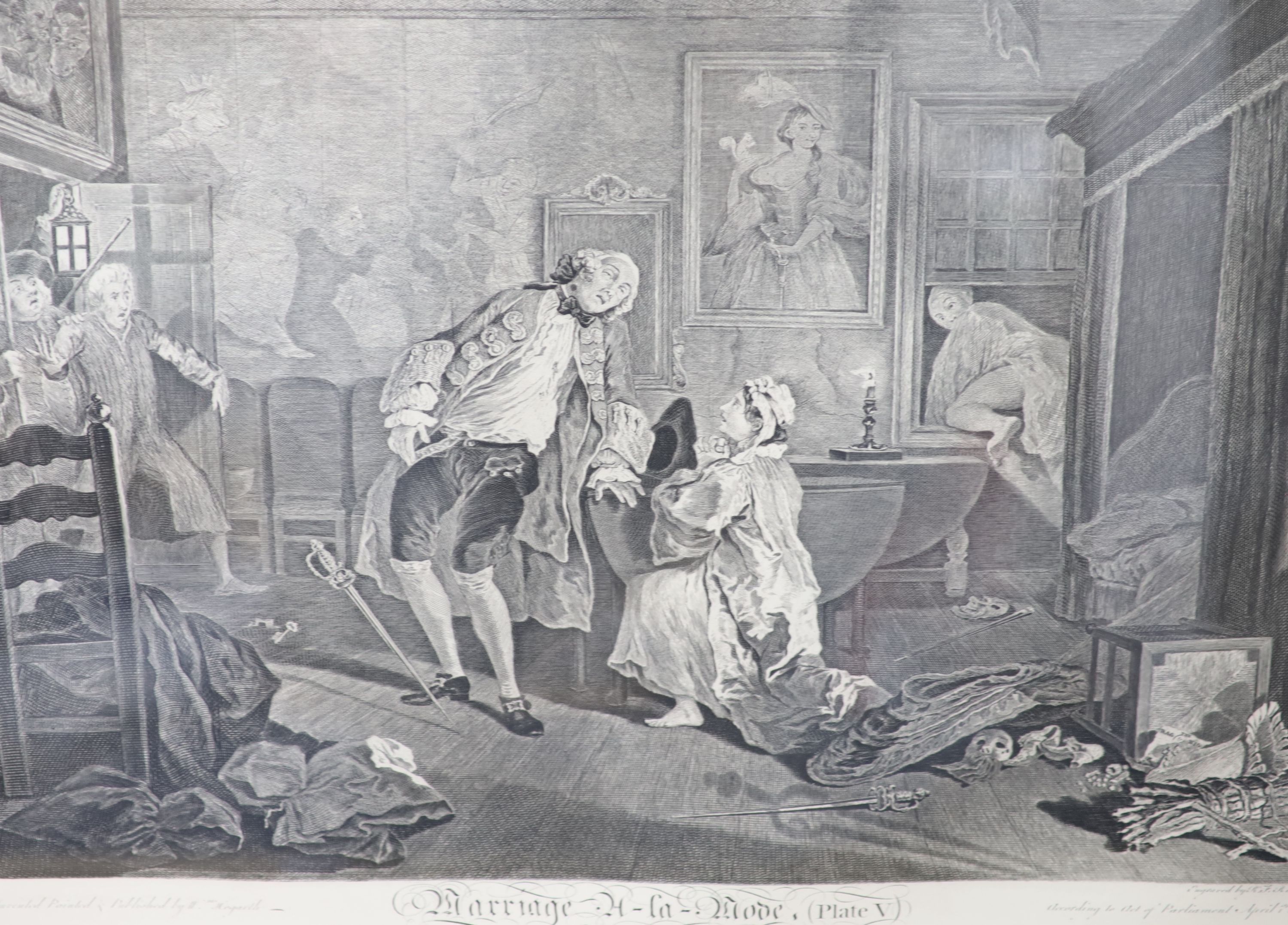 After William Hogarth, six engravings, 